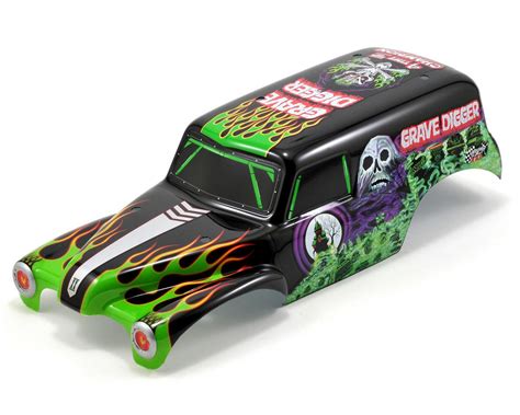 mini grave digger traxxas|traxxas stampede grave digger body.